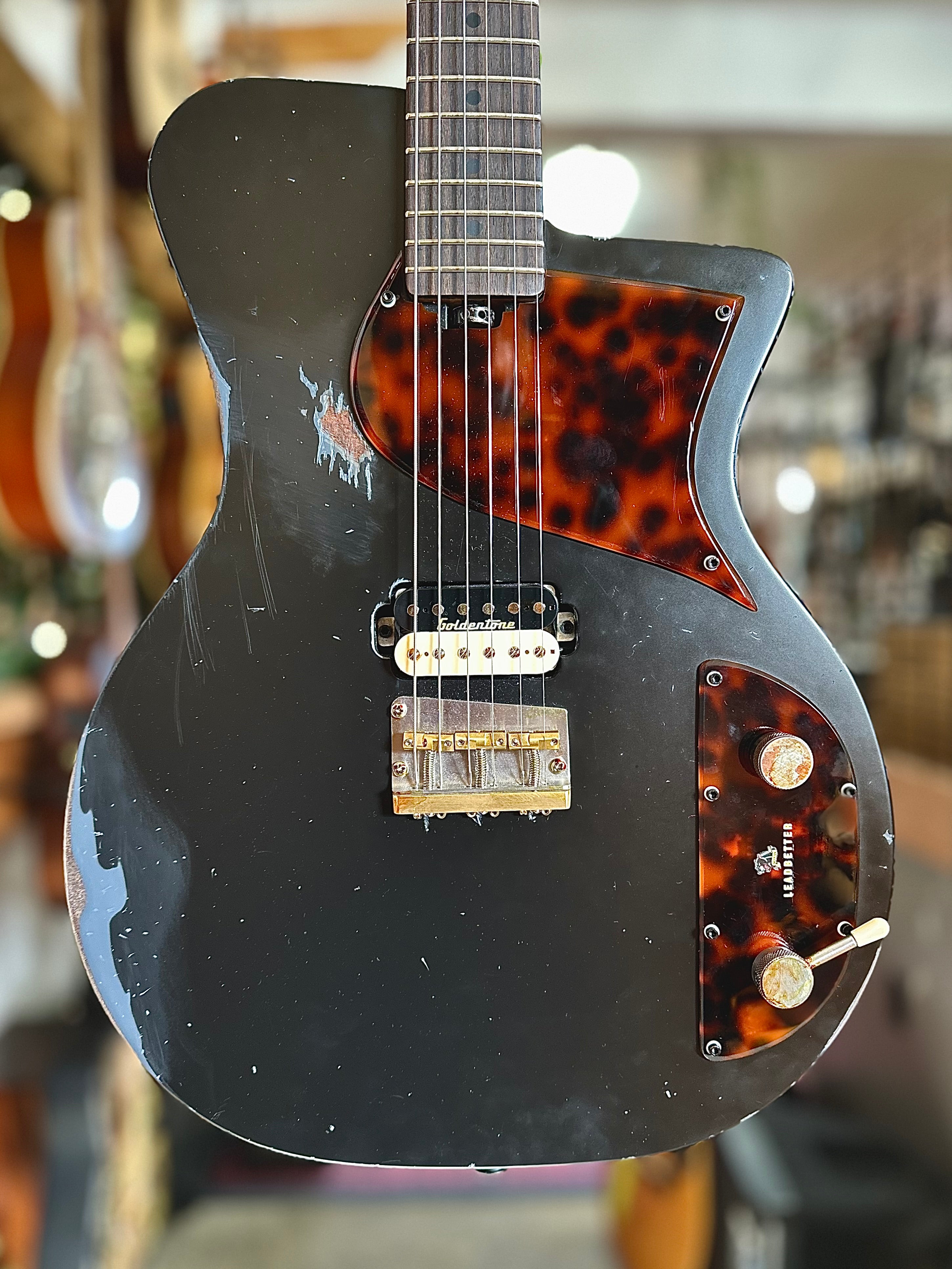 Leadbetter | GT Junior | Heavy Battle Relic Black | Electric Guitar | SOLD Leadbetter | GT Junior | Heavy Battle Relic Black | Electric Guitar | SOLD